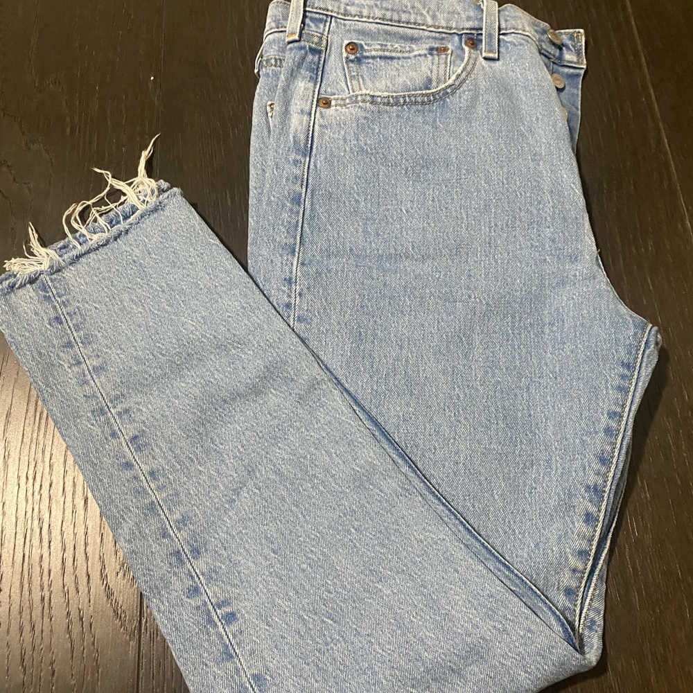 Light Blue Distressed Jeans